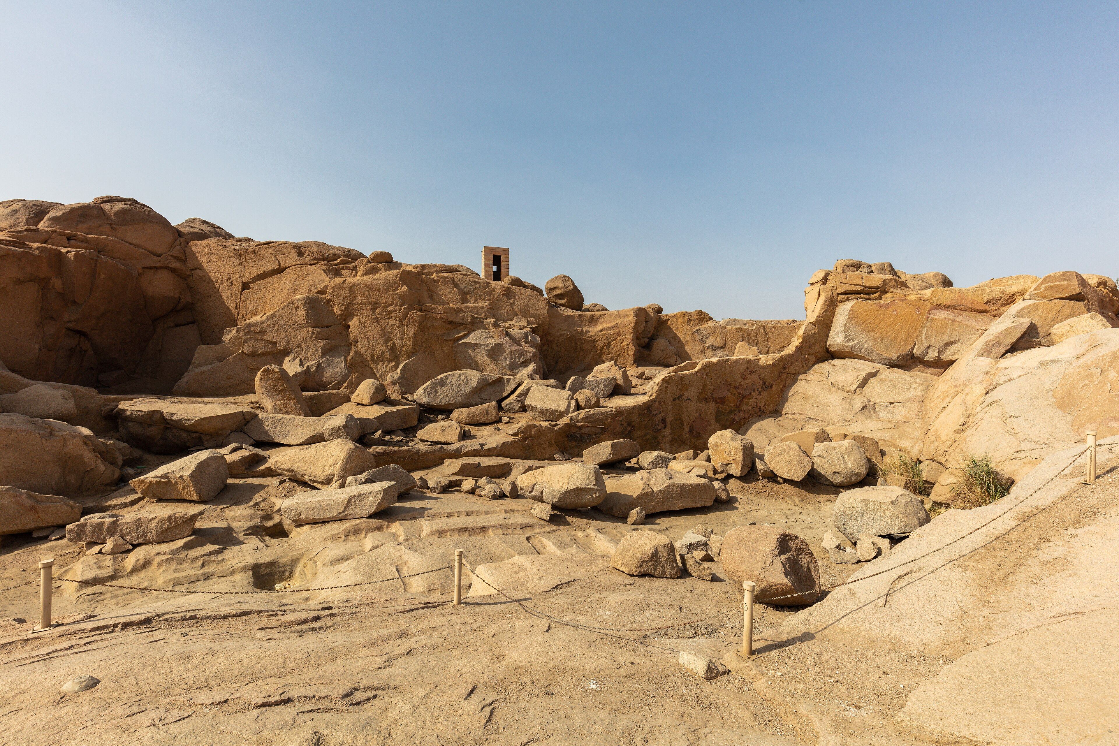 Granite boulders and quarry faces at the Northern Quarry, Aswan