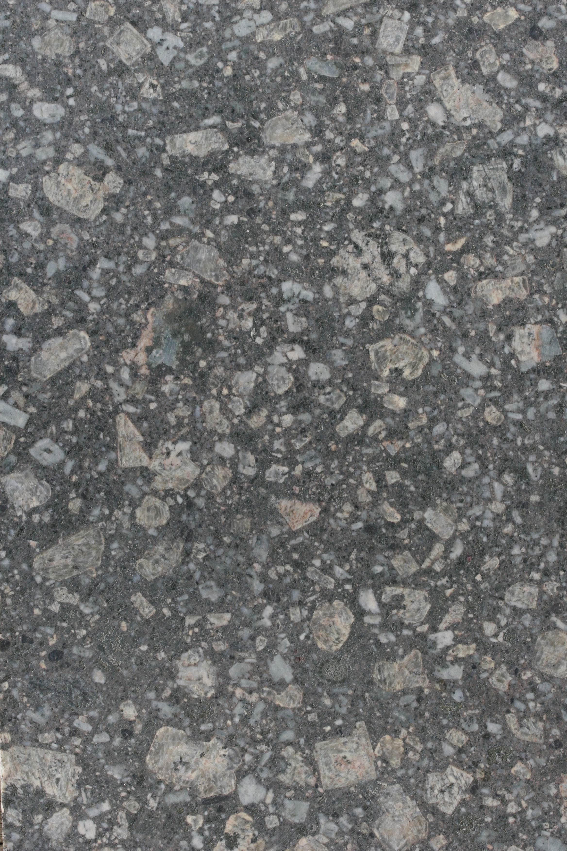 Honed (ground, matte) sample of granite porphyry